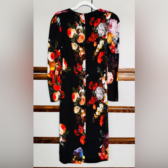 Fall 2012 🌹 Dolce & Gabbana Baroque Art Black Floral Sheath Dress Size IT38 XS - Picture 8 of 13